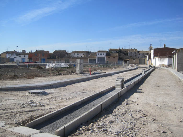 Replanteo de obra de urbanización, en la provincia de Castellón